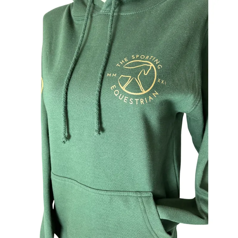 Sporting Equestrian Hoody Unisex in Dark Green-1